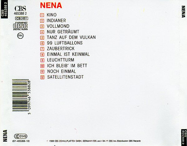 Nena : Nena (CD, Album, RP)