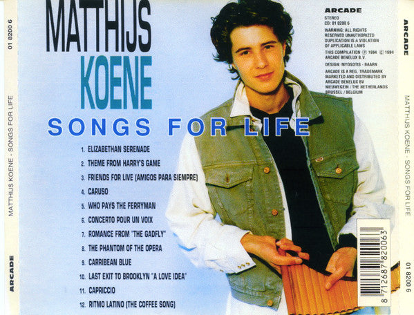 Matthijs Koene : Songs For Life (CD)