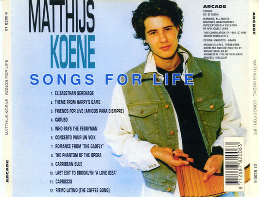 Matthijs Koene : Songs For Life (CD)