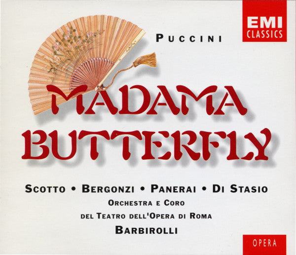 Giacomo Puccini - Renata Scotto, Carlo Bergonzi, Rolando Panerai, Coro Del Teatro Dell'Opera Di Roma, Orchestra Del Teatro Dell'Opera Di Roma, Sir John Barbirolli : Madama Butterfly (Box + 2xCD, RE, RM)