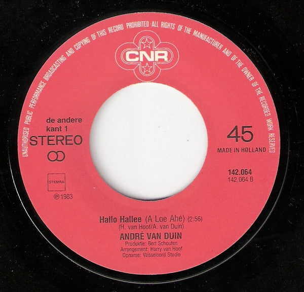 André van Duin : Wij Zijn De Vuilnisman / Hallo Hallee (7", Single)
