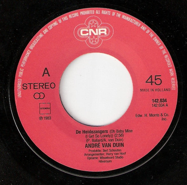 André van Duin : De Heidezangers  / De Konsnertzangeres (7", Single)
