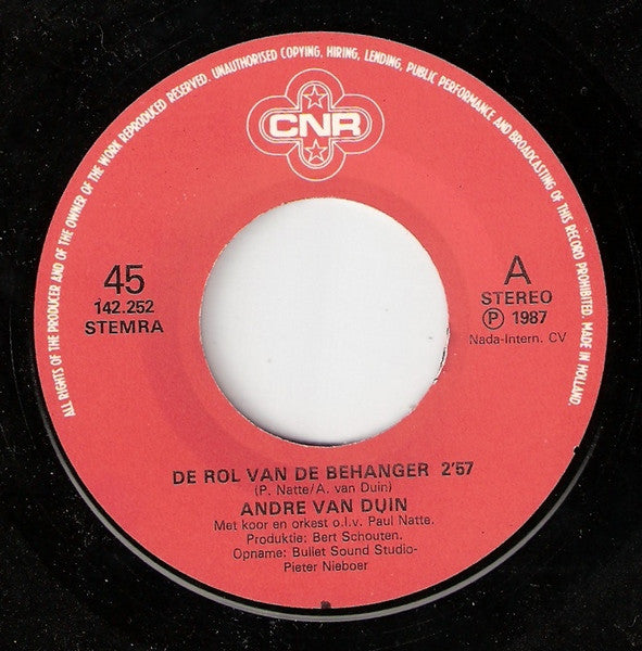 Ome Joop / André van Duin : Lied Voor Vrijgezellen / De Rol Van De Behanger (7", Single)