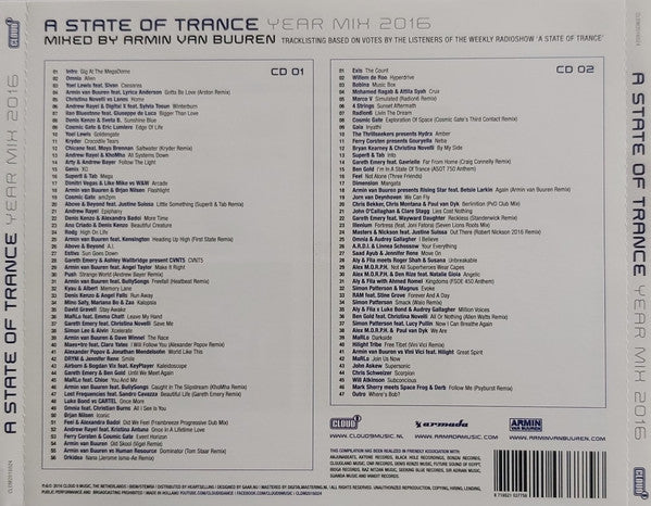 Armin van Buuren : A State Of Trance Year Mix 2016 (2xCD, Mixed)