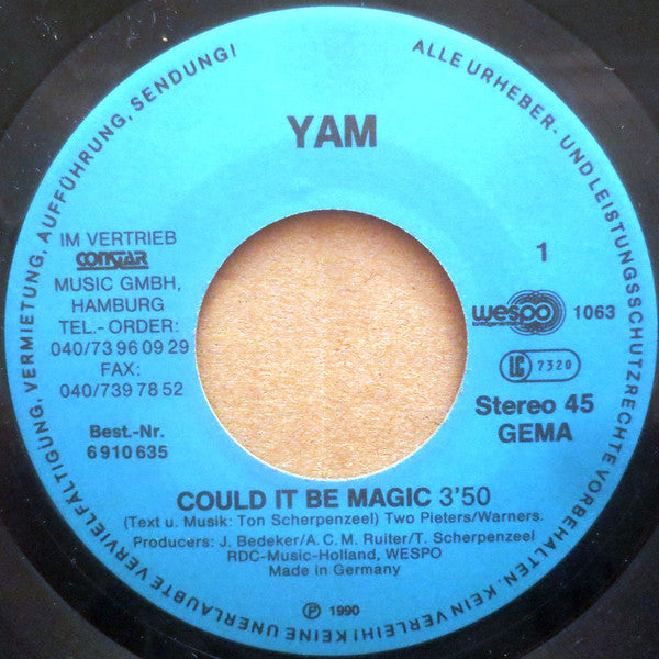 YAM (3) : Could It Be Magic / Sample "French" Part One (7", Single)