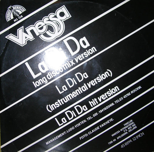 Vanessa (2) : La Di Da (Long Disco Mix Version) (12")