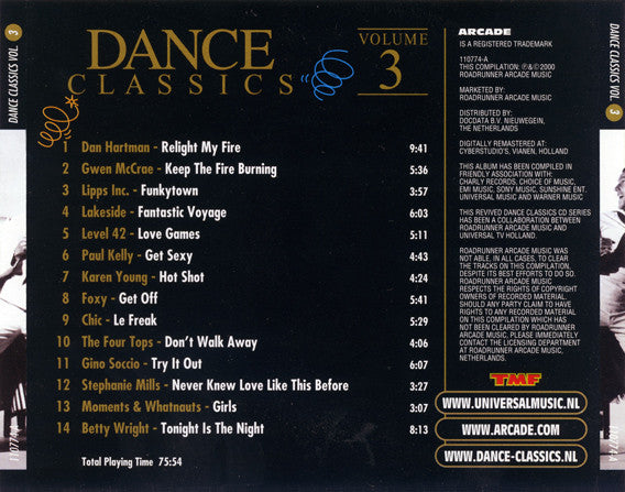 Various : Dance Classics Volume 3 & 4 (2xCD, Comp, RM, TMF)