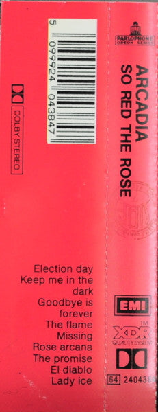 Arcadia (3) : So Red The Rose (Cass, Album, Dol)