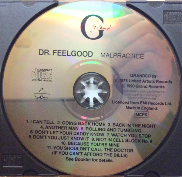 Dr. Feelgood : Malpractice (CD, Album, RE)