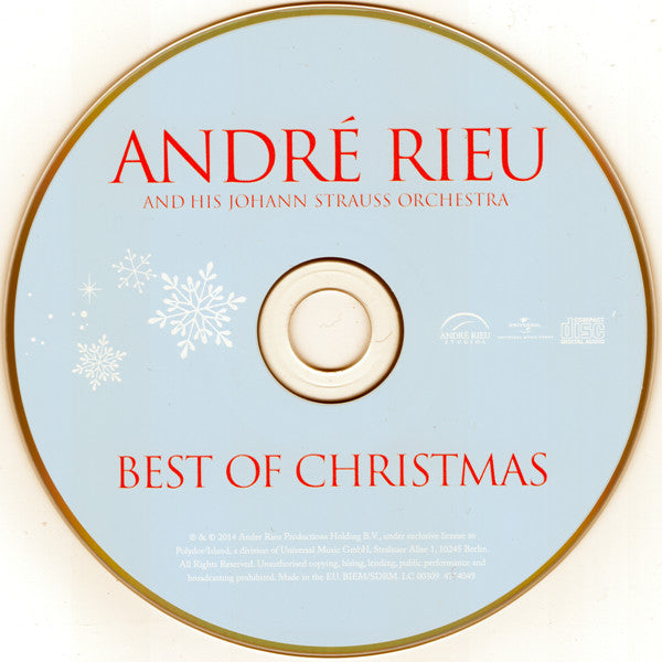 André Rieu And His Johann Strauß Orchestra : Best Of Christmas (CD, Comp)