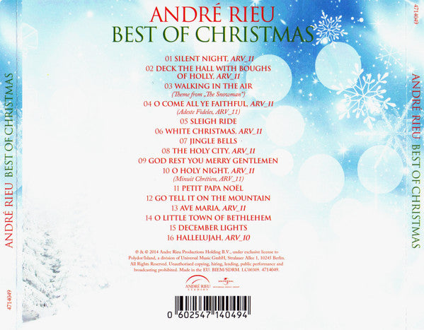 André Rieu And His Johann Strauß Orchestra : Best Of Christmas (CD, Comp)
