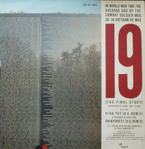 Paul Hardcastle : 19 (The Final Story) (12", Single, M/Print)