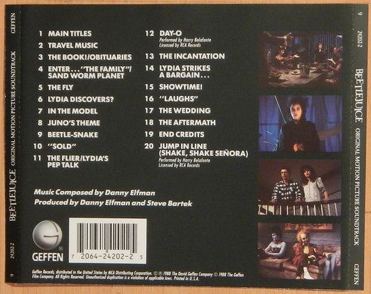Danny Elfman : Beetlejuice (Original Motion Picture Soundtrack) (CD, Album, RE, RP)
