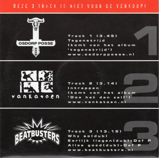 Osdorp Posse / VanKatoen / Beatbusters : Triple Tricky Tracks (CD, Promo)