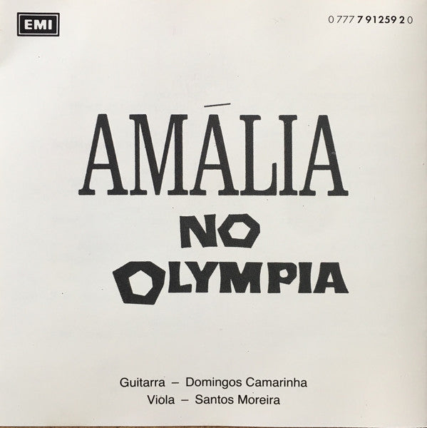 Amália Rodrigues : Amália No Olympia (CD, Album, RE)