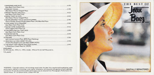 Joan Baez : The Best Of Joan Baez (CD, Comp)