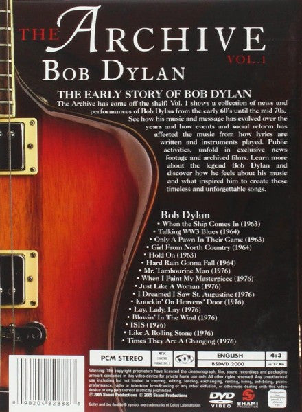 Bob Dylan : The Archive Vol. 1 (DVD-V, Unofficial, PAL)