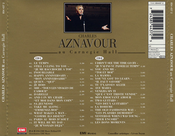 Charles Aznavour : Au Carnegie Hall (2xCD, Album)