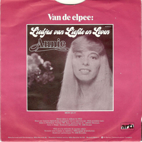 Annie (39) : Ik Sta Te Blozen (7", Single)