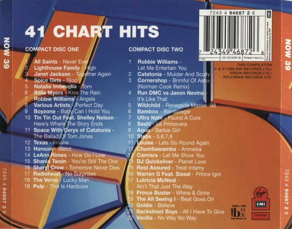 Various : Now That's What I Call Music! 39 (2xCD, Comp)