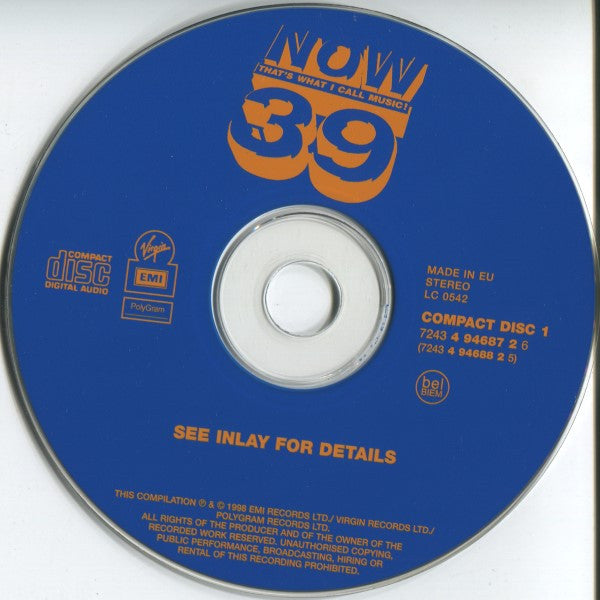 Various : Now That's What I Call Music! 39 (2xCD, Comp)