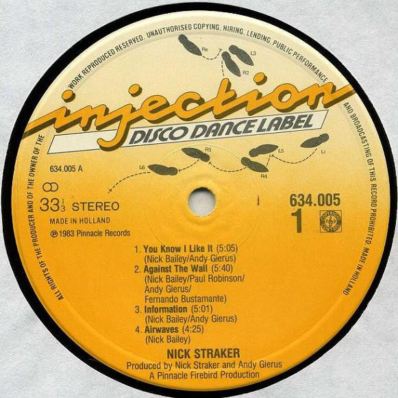 Nick Straker : Nick Straker (LP, Album)