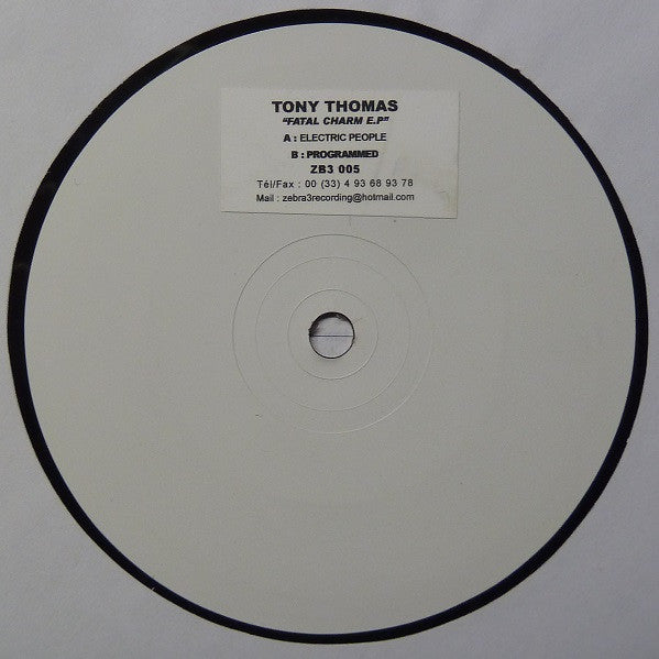 Tony Thomas : Fatal Charm E.P (12", EP, Promo, W/Lbl)