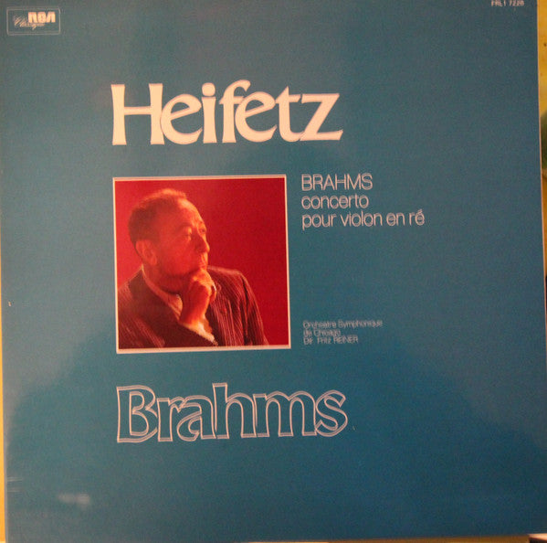 Heifetz*, Brahms*, Orchestre Symphonique De Chicago*, Reiner* : Concerto Pour Violon En Ré (LP, RE, Gat)