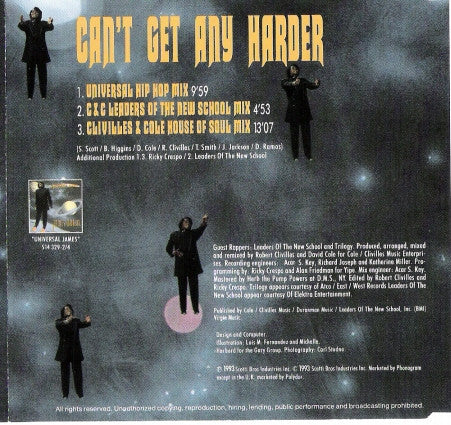 James Brown : Can't Get Any Harder (CD, Maxi)