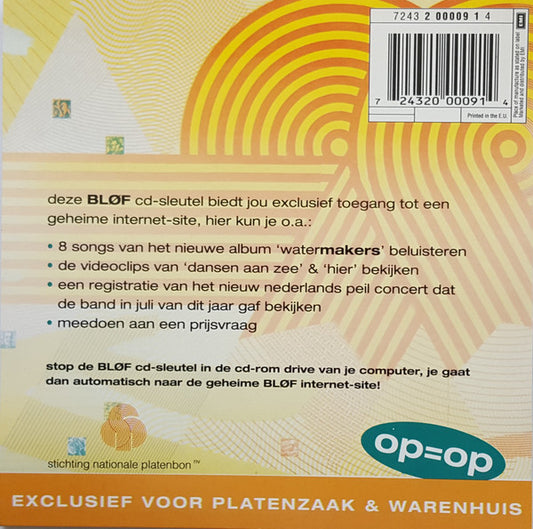 Bløf : Cd-Sleutel (CD-ROM, Promo)