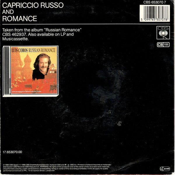Luis Cobos : Capriccio Russo (7", Single)