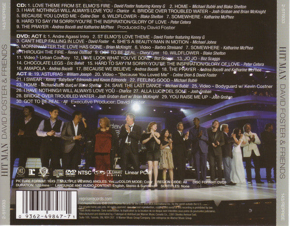 David Foster : Hit Man David Foster & Friends (CD, Album + DVD-V, NTSC)