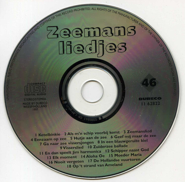 Various : Zeemansliedjes (CD, Comp)