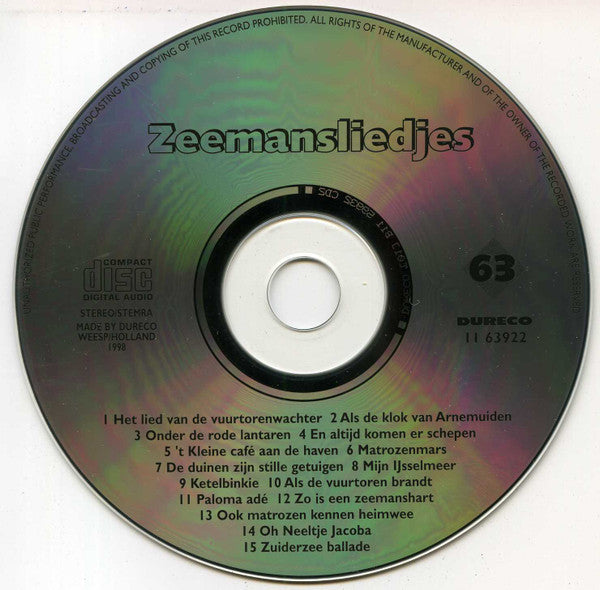 Various : Zeemansliedjes (CD, Comp)