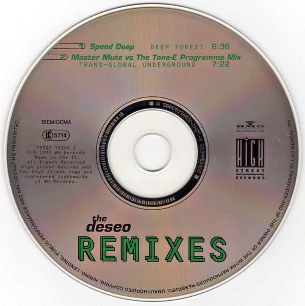 Deep Forest : Speed Deep (CD, Single)