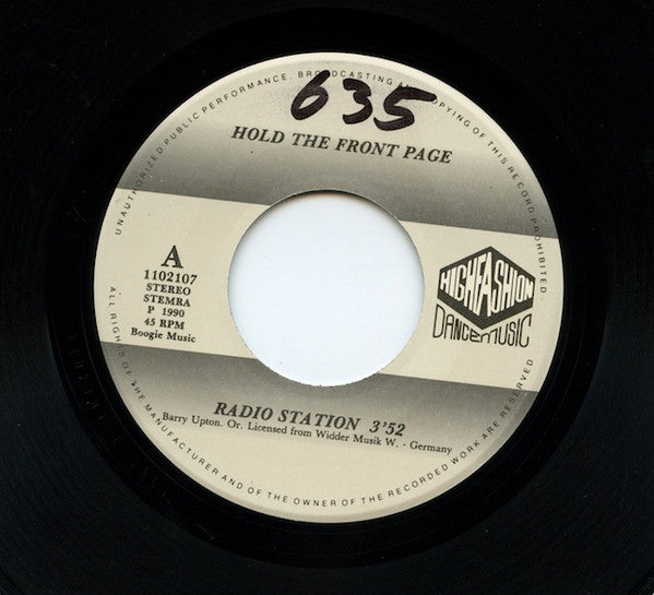 Front Page (5) : Radio Station (7", Single)