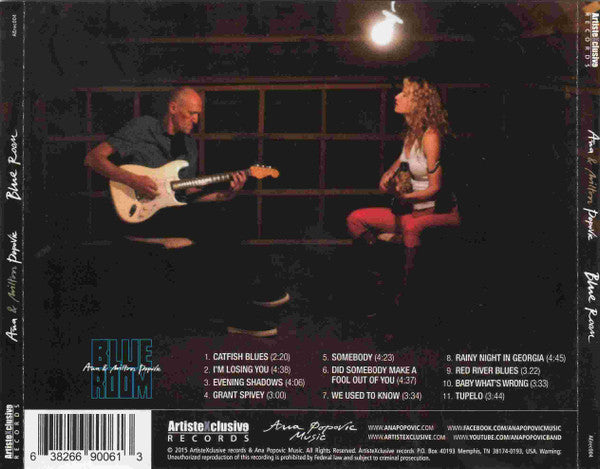 Ana Popović & Milton Popović : Blue Room (CD, Album)