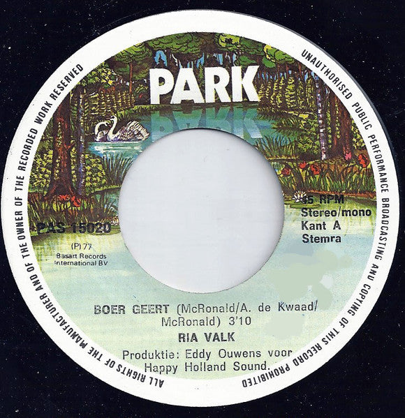 Ria Valk : Boer Geert (7", Single)