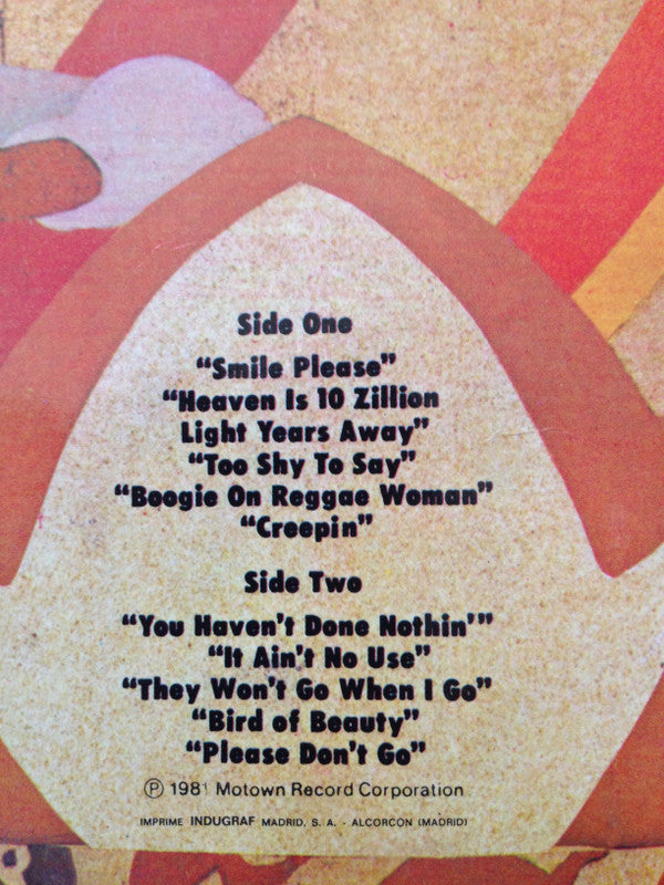 Stevie Wonder : Fulfillingness' First Finale (LP, Album, RE, Gat)