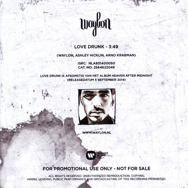 Waylon (3) : Love Drunk (CDr, Single, Promo)