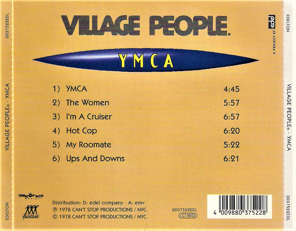 Village People : YMCA (CD, Album, RE)