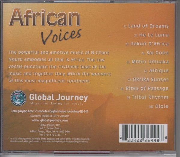 N'Chant Nguru : African Voices (CD, Album)