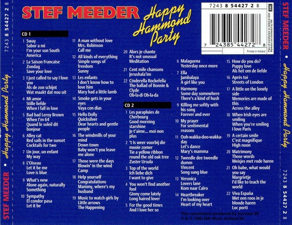 Stef Meeder : Happy Hammond Party (2xCD, Comp)