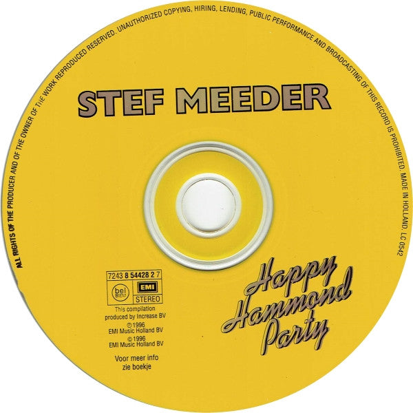 Stef Meeder : Happy Hammond Party (2xCD, Comp)