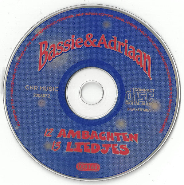 Bassie & Adriaan : 12 Ambachten 13 Liedjes (CD, Comp)