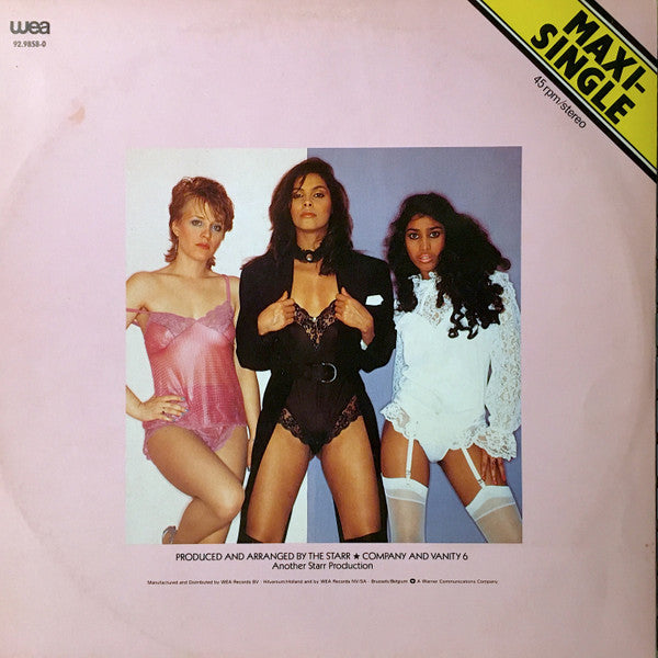 Vanity 6 : Nasty Girl / He's So Dull / Drive Me Wild (12", Maxi)