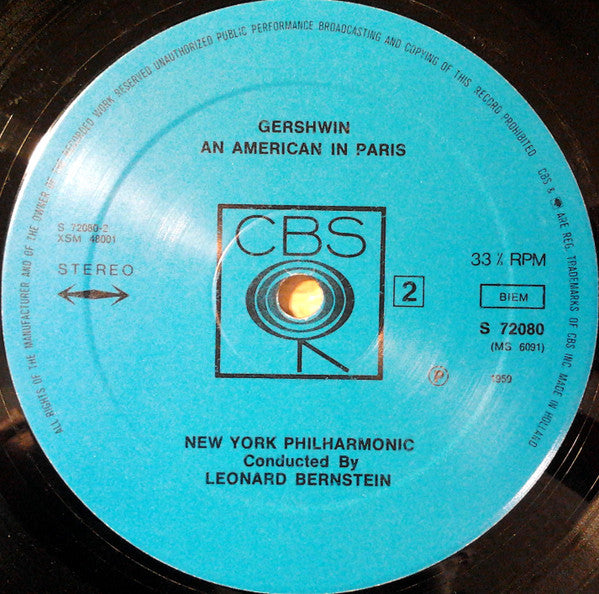 George Gershwin, Leonard Bernstein : Rhapsody In Blue / An American In Paris (LP, RE)
