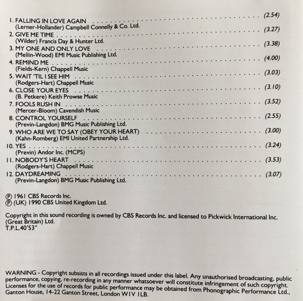 Doris Day & André Previn : Duet (CD, Album, RE)