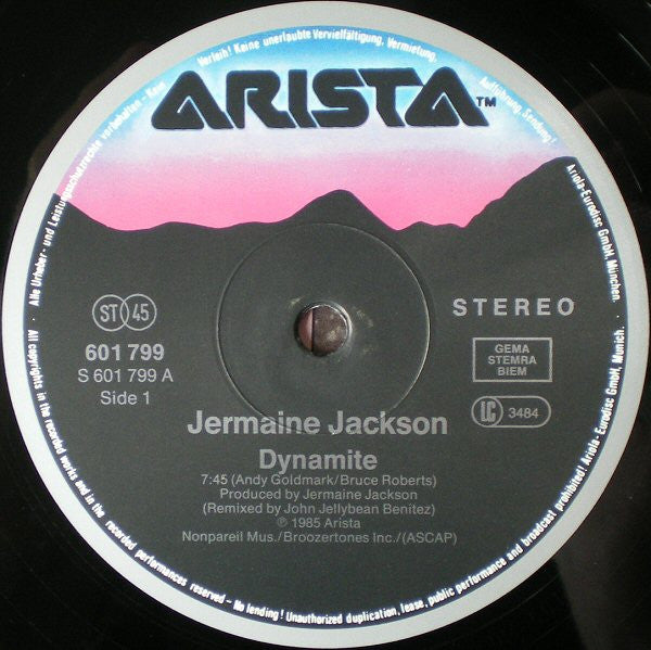 Jermaine Jackson : Dynamite! (Special 12" Remix By Jellybean) (12")