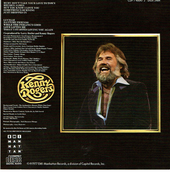 Kenny Rogers : Ten Years Of Gold (CD, Comp, RE)